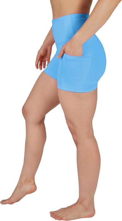 Womens High Waisted Biker Shorts Workout Running Spandex Yoga Shorts 3.5", 5", 7", 9"