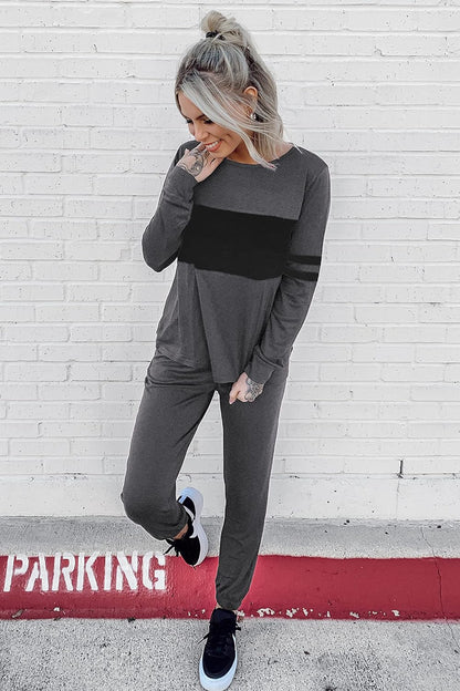 Womens 2 Piece Sets 2025 Long Sleeve Tops High Waisted Sweatpants Lounge Set Fall Fashion Travel Outfits
